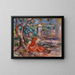 Fille ved foden af et træ - Pierre-Auguste Renoir — indrammet kunstværk på væggen