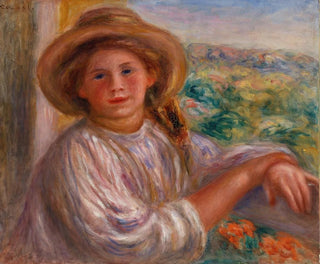 PierreAuguste Renoir - Girl on a Balcony Cagnes Jeune femme au balcon Cagnes.webp