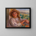 ung kvinde på balkonen, Cagnes - Pierre-Auguste Renoir — indrammet kunstværk på væggen