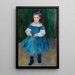 Fille med hoppe reb Portræt af Delphine Legrand - Pierre-Auguste Renoir — indrammet kunstværk på væggen