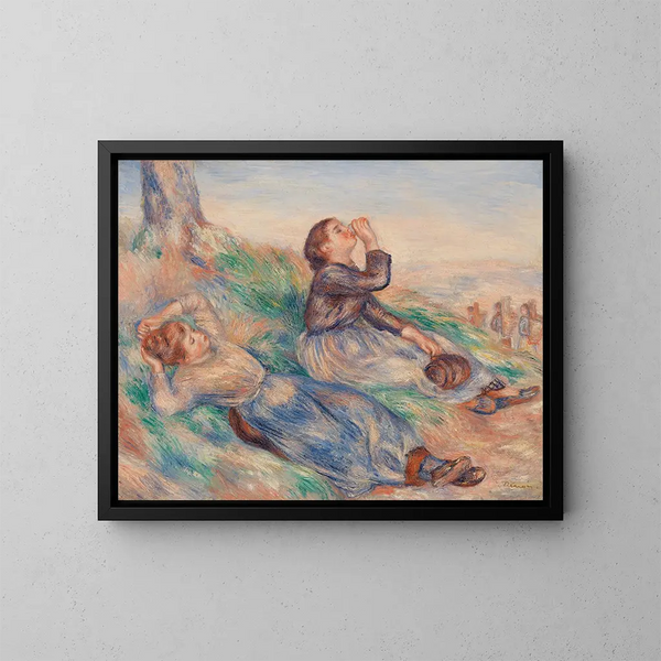 Vendangeudler - Pierre-Auguste Renoir — indrammet kunstværk på væggen