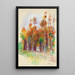 Bosquet d'arbres - Pierre-Auguste Renoir — indrammet kunstværk på væggen