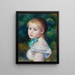 Head of Young Girl Tête de jeune fille - Pierre-Auguste Renoir — indrammet kunstværk på væggen