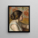Tête de jeune fille - Pierre-Auguste Renoir — indrammet kunstværk på væggen