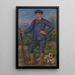 Jean en jæger - Pierre-Auguste Renoir — indrammet kunstværk på væggen