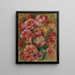 Jet de roses - Pierre-Auguste Renoir — indrammet kunstværk på væggen