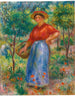 ung pige med kurv - Pierre-Auguste Renoir — visning af kunstværket