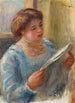 Unge kvinde læsende - Pierre-Auguste Renoir — visning af kunstværket