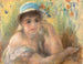 den unge pige med perle - Pierre-Auguste Renoir — visning af kunstværket