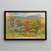 La Colline rouge - Pierre-Auguste Renoir — indrammet kunstværk på væggen