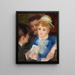 La Lecture du rôle - Pierre-Auguste Renoir — indrammet kunstværk på væggen