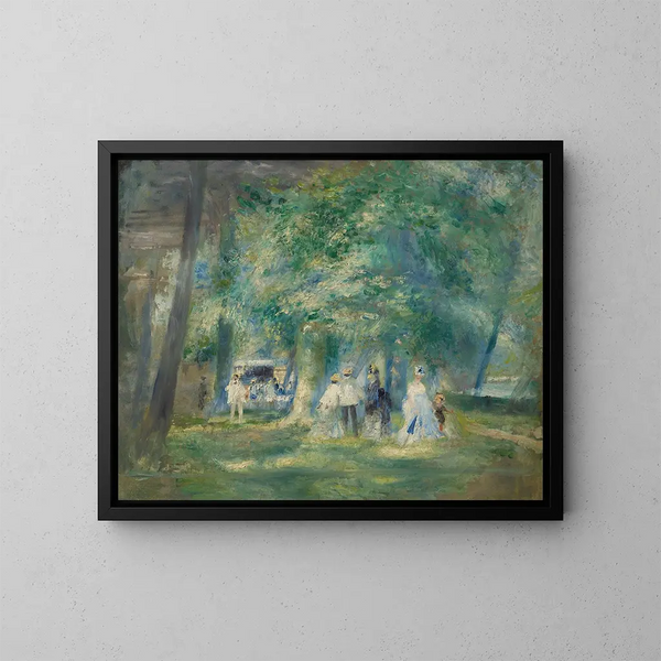 La fête de Saint-Cloud - Pierre-Auguste Renoir — indrammet kunstværk på væggen