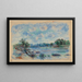 Landskab ved Pont-Aven - Pierre-Auguste Renoir — indrammet kunstværk på væggen