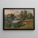 Landskab ved Vétheuil - Pierre-Auguste Renoir — indrammet kunstværk på væggen