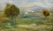 Landskab med huse i Cagnes-sur-Mer - Pierre-Auguste Renoir — visning af kunstværket