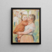 La blanchisseuse et son enfant Aline et Pierre - Pierre-Auguste Renoir — indrammet kunstværk på væggen