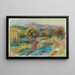 Laveuse dans un paysage - Pierre-Auguste Renoir — indrammet kunstværk på væggen