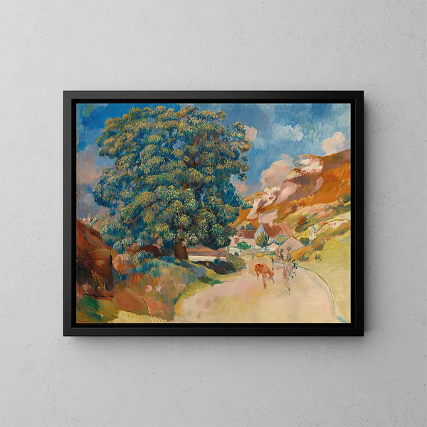 Le Grand Arbre au Bord de la Route - Pierre-Auguste Renoir — indrammet kunstværk på væggen