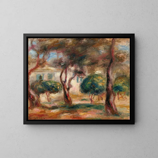 Le Jardin des Collettes - Pierre-Auguste Renoir — indrammet kunstværk på væggen