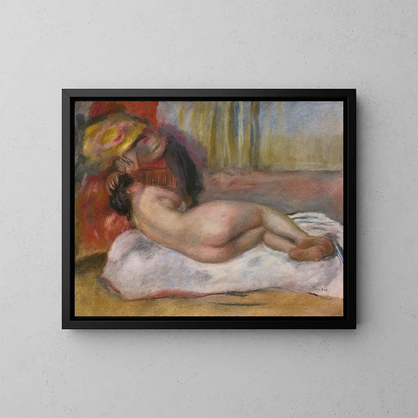 Le Repos - Pierre-Auguste Renoir — indrammet kunstværk på væggen