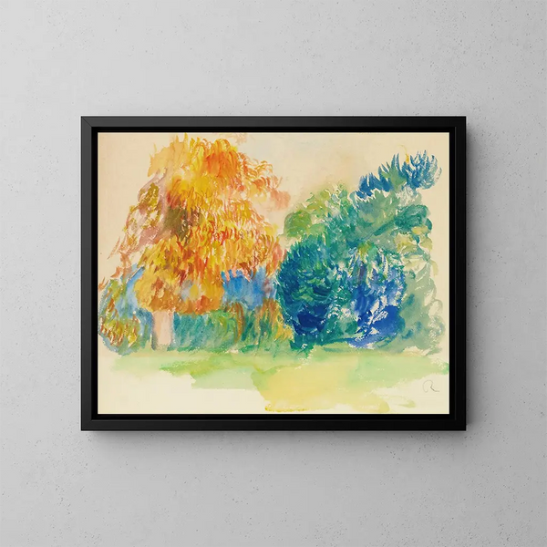 Træerne - Pierre-Auguste Renoir — indrammet kunstværk på væggen