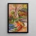 Les Laveuses - Pierre-Auguste Renoir — indrammet kunstværk på væggen