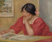 Lontine læsende - Pierre-Auguste Renoir — visning af kunstværket