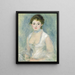 Madame Henriot - Pierre-Auguste Renoir — indrammet kunstværk på væggen