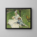 Madame Monet og hendes søn - Pierre-Auguste Renoir — indrammet kunstværk på væggen