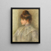 Madame Powers née Suzanne Noël - Pierre-Auguste Renoir — indrammet kunstværk på væggen