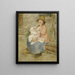 Maternitet - Pierre-Auguste Renoir — indrammet kunstværk på væggen