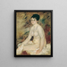 Efter badet - Pierre-Auguste Renoir — indrammet kunstværk på væggen