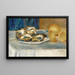 naturtro maleri med citroner og østers - Pierre-Auguste Renoir — indrammet kunstværk på væggen