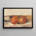 Naturmørke, to æbler - Pierre-Auguste Renoir — indrammet kunstværk på væggen
