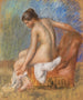 Nu i lænestol - Pierre-Auguste Renoir — visning af kunstværket