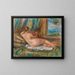 Odalisque liggende - Pierre-Auguste Renoir — indrammet kunstværk på væggen