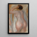 Nøgen bagfra - Pierre-Auguste Renoir — indrammet kunstværk på væggen