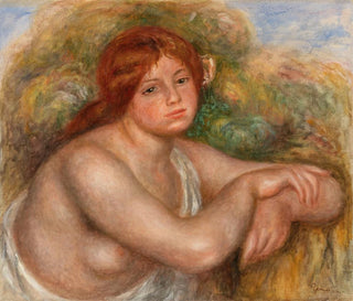 Studie af en nøgenhed, kvindebuste - Pierre-Auguste Renoir — visning af kunstværket