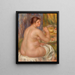 Nu af bagfra - Pierre-Auguste Renoir — indrammet kunstværk på væggen
