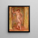Nu med kastagnetter - Pierre-Auguste Renoir — indrammet kunstværk på væggen