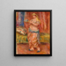 Odalisque med te-sæt - Pierre - Auguste Renoir — indrammet kunstværk på væggen