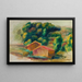 Landskab Huse - Pierre-Auguste Renoir — indrammet kunstværk på væggen