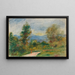 Landskab vejen - Pierre-Auguste Renoir — indrammet kunstværk på væggen