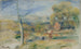 Landskab nær Cagnes - Pierre-Auguste Renoir — visning af kunstværket