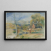 Landskab nær Cagnes - Pierre-Auguste Renoir — indrammet kunstværk på væggen