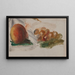 Fiskeri og druer - Pierre-Auguste Renoir — indrammet kunstværk på væggen
