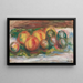 Ferskner og blommer - Pierre-Auguste Renoir — indrammet kunstværk på væggen