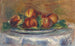 Pêches sur une Assiette - Pierre-Auguste Renoir — visning af kunstværket