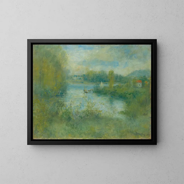 Petit bras de la Seine à Argenteuil - Pierre-Auguste Renoir — indrammet kunstværk på væggen