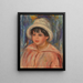 Portrait af Claude Renoir, søn af Pierre Renoir - Pierre-Auguste Renoir — indrammet kunstværk på væggen